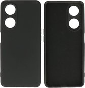 Hoesje Geschikt voor OPPO A98 5G - Fashion Telefoonhoesje Backcover - Siliconen Hoesje - Zwart