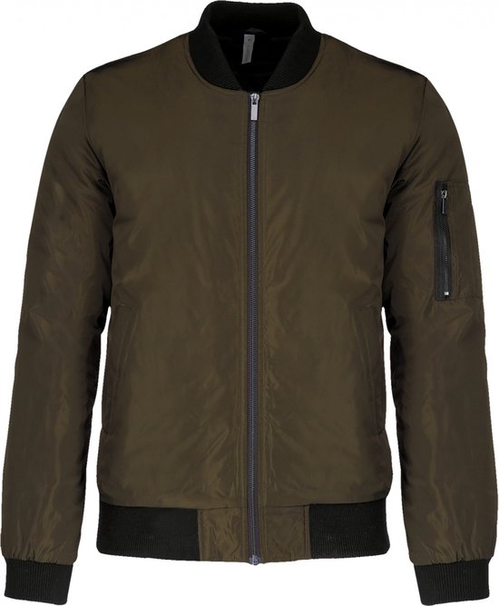 Jas Heren M Kariban Lange mouw Deep khaki 100% Polyester