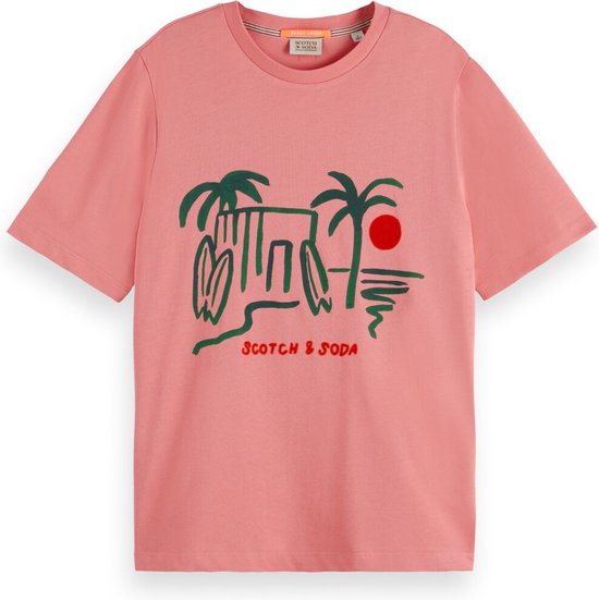 Scotch & Soda T-shirt graphique coupe décontractée T-shirt Femme - Taille L