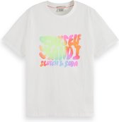 Scotch & Soda Regular fit front artwork t-shirt Dames T-shirt - Maat XL