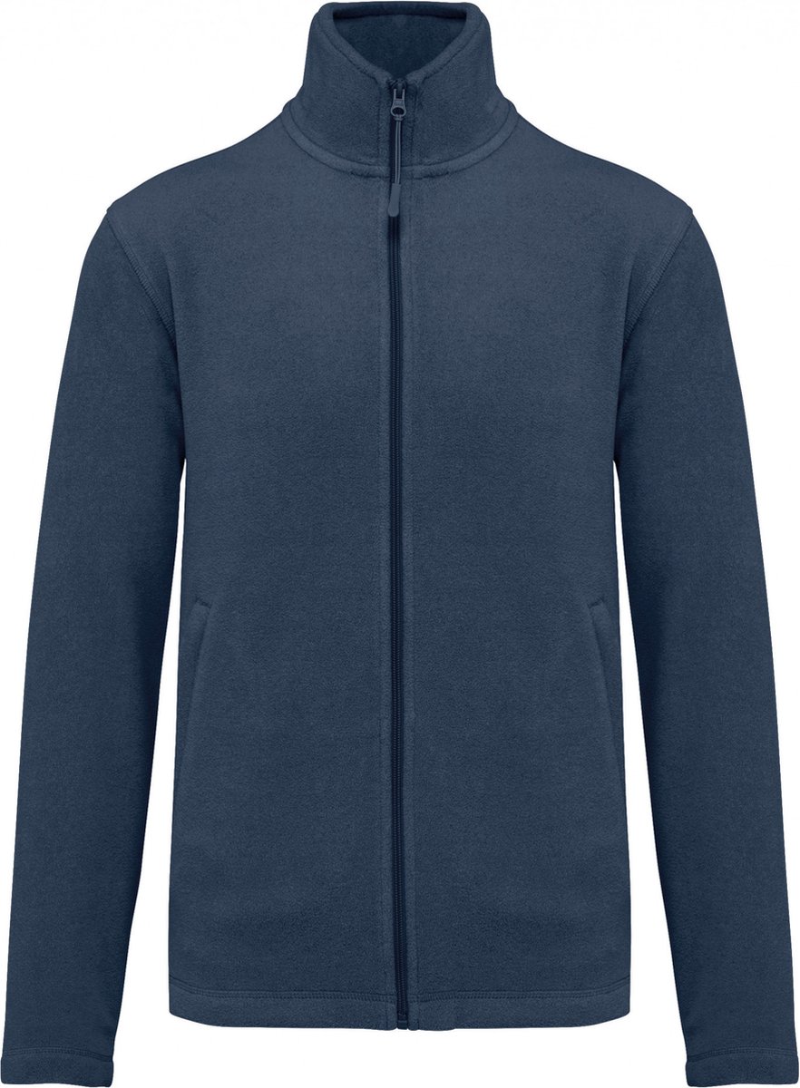 Kariban Microfleece met rits heren K911 Deep Blauw