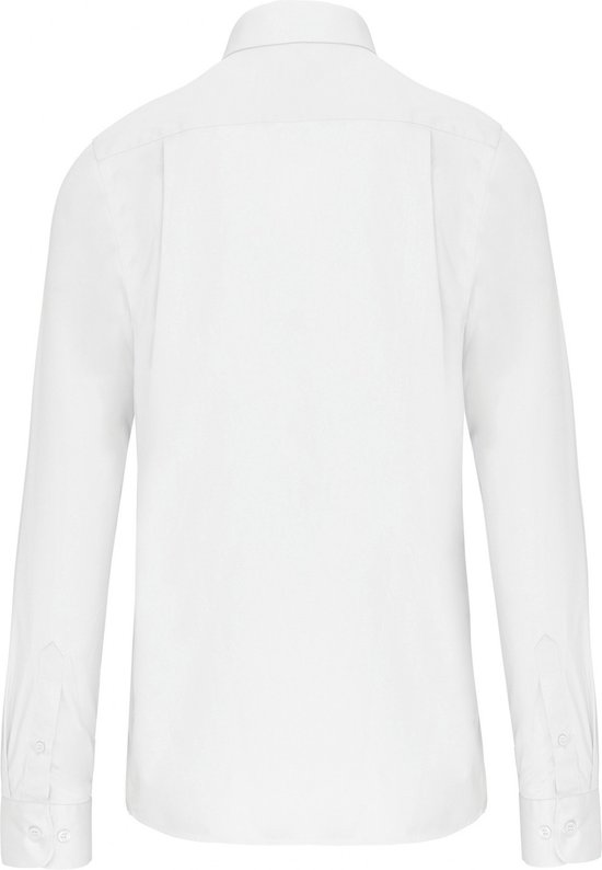 Overhemd Heren 6XL Kariban Lange mouw White 100% Katoen
