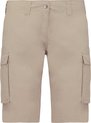 Bermuda/Short Dames 44 NL (46 FR) Kariban Beige 100% Katoen