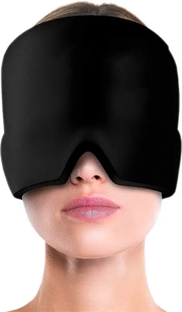 Goedkoopste Nivard Migraine Masker - Headache Relief Cap - Migraine Muts - Hoofdpijn - Gel - Zwart