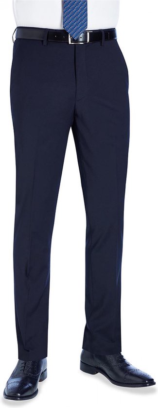 Broek Heren 46 EU (36 UK) Brook Taverner Navy 54% Polyester, 44% Wol, 2% Lycra