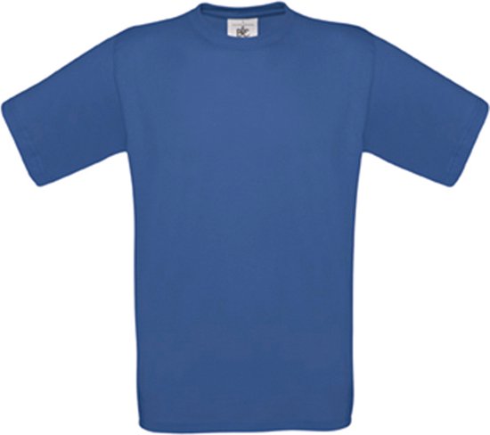 T-shirt Kind 1/2 Y (1/2 ans) B&C Ronde hals Korte mouw Royal Blue 100% Katoen
