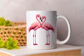 Mok Flamingo valentine - Gift - Cadeau - CouplesGoals - TogetherForever - HappilyEverAfter - LoveWins - SamenGelukkig - EeuwigeLiefde - LiefdeVoorAltijd - MijnSchat