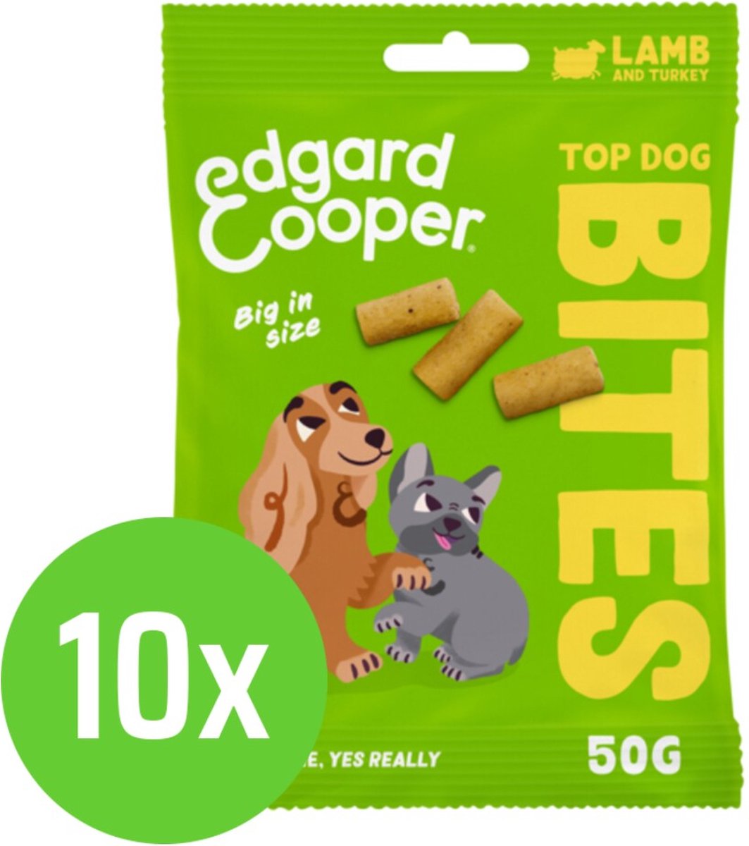 Edgard & Cooper Bite Lamb Large - Hondensnack - 50 gram - 10 verpakkingen