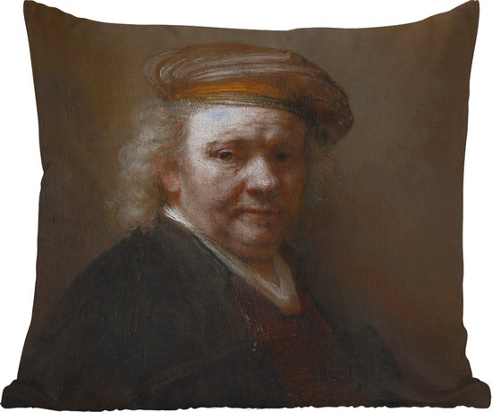 Buitenkussens - Tuin - Zelfportret - Schilderij van Rembrandt van Rijn - 50x50 cm