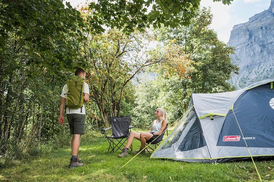 compacte 2-4 persoons koepeltent, lichtgewicht 2-4 persoons kampeer- en wandeltent, 100% waterdicht, ingenaaid grondzeil, compacte en lichtgewicht iglo-trekkingtent, snel op te zetten van Forceatt — afbeelding 4