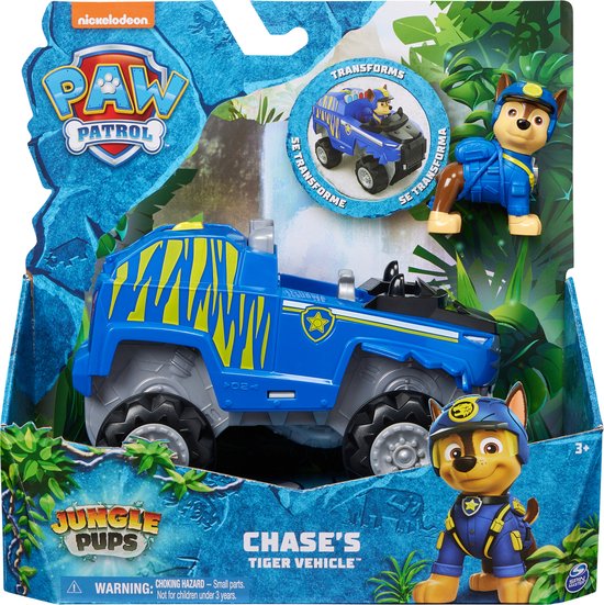 PAW Patrol De Film - 2-in-1 Transformerende Politieauto & Motor van Chase - actiefiguur en