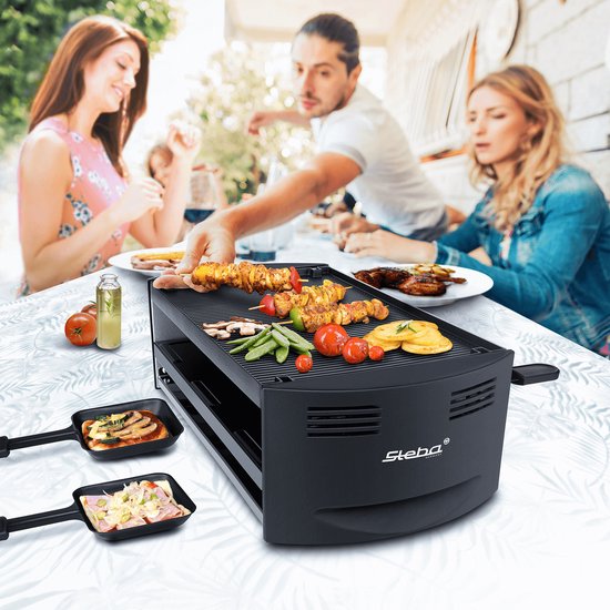 Steba RC6 - Gourmetset met speciale pizza functie - 6 personen - 1500 Watt - 2 m snoer — afbeelding 5