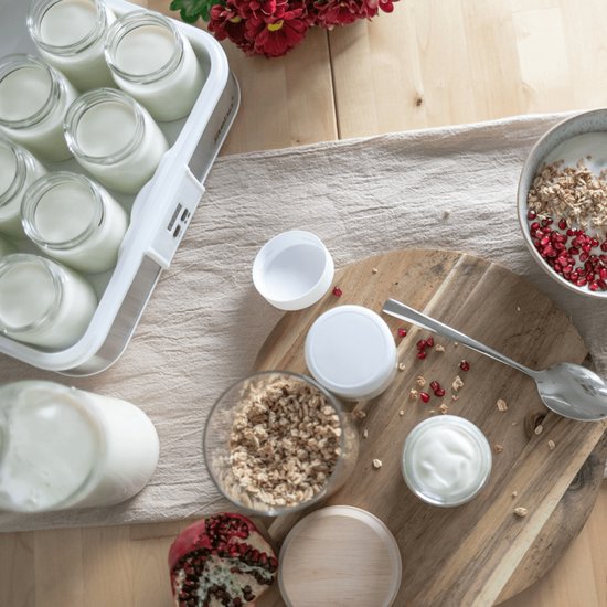 Steba JM2 - Yoghurtmaker - Inclusief 12 potjes - 21 Watt - totaal 2.4 liter - BPA vrij van Steba — afbeelding 5