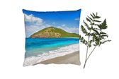 Sierkussens - Kussentjes Woonkamer - 60x60 cm - Zee - Tropisch - Strand - Planten