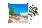 Sierkussens - Kussentjes Woonkamer - 60x60 cm - Strand - Tropisch - Zee - Planten