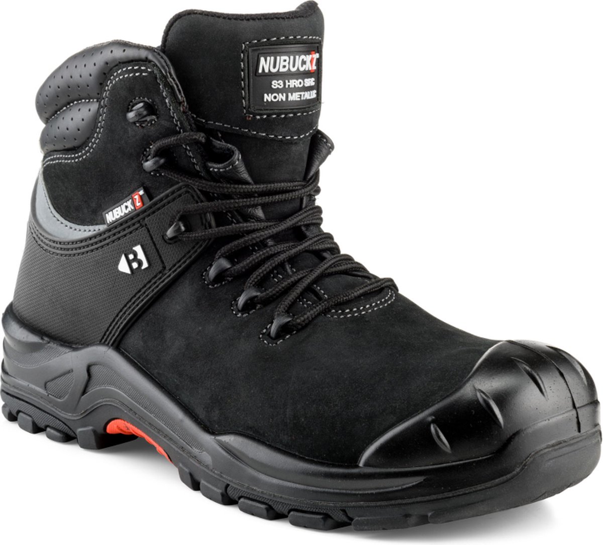 BuckBootz Nubuckz Instapper NKZ102BLK S3S 2.0 - Zwart - 40