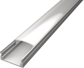 Profilé de Bande LED - Velvalux Profi - Aluminium Wit - 1 Mètre - 17,4x7mm - Opbouw