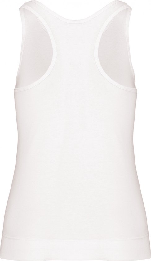 Tank Top Dames XL Kariban Mouwloos White 100% Katoen