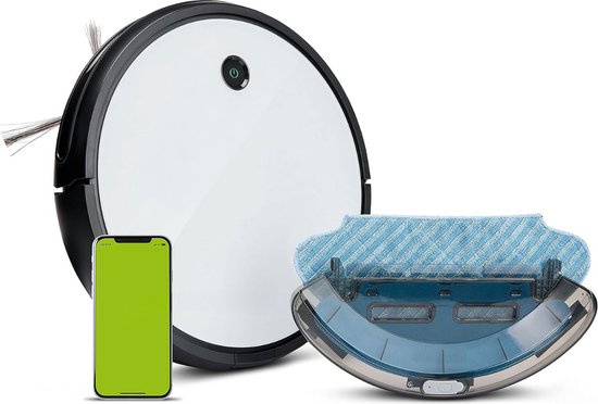 Robotstofzuiger - Robotstofzuiger Voor Huisdieren - Robotstofzuiger Met Dweilfunctie - Lasertechnologie