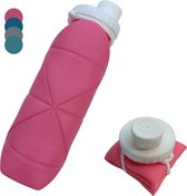 Opvouwbare Drinkfles - 600 ml - Duurzaam - Ruimtebesparend - Ideaal voor reizen en dagelijks gebruik