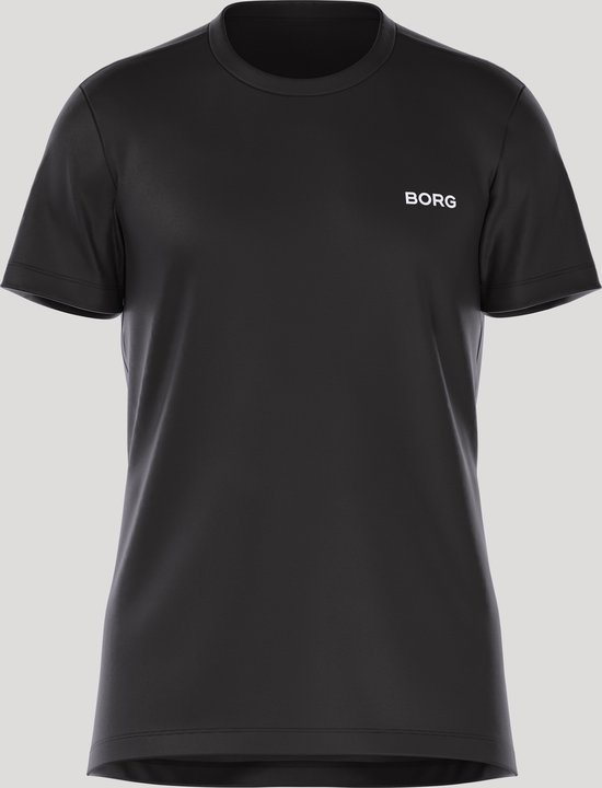 Björn Borg BB Logo Performance - T-Shirts - Sport shirt - Top - Heren - Maat S - Zwart