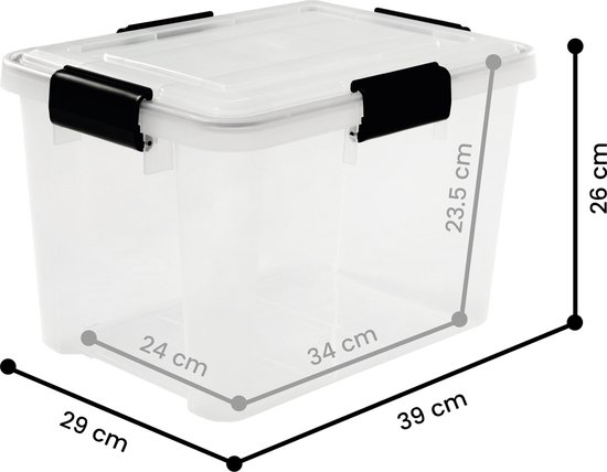 Cetomo Plastic opbergdozen, kleine opbergdoos met deksels