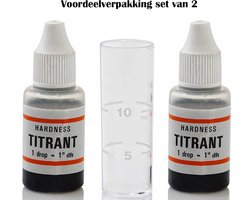 Rekx® Testkit waterhardheid - Voordeelverpakking set van 2 - Kalktest - Kalktester - Duitse Hardheid