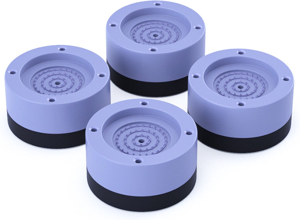 Dantolo 12 stuks wasmachine anti-vibratievoeten, trillingsdemper voor wasmachine, antislip voeten ter voorkoming van lawaai en wegglijden