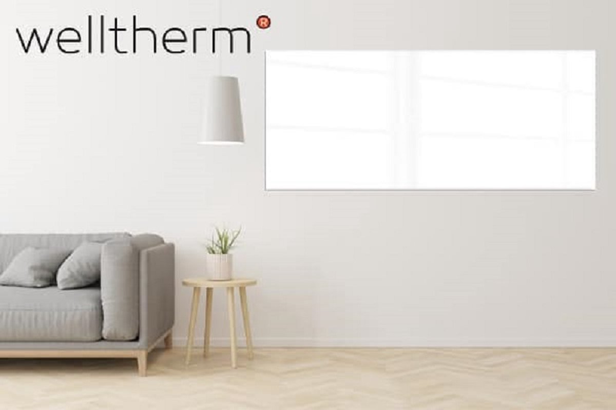 Welltherm metalen infrarood paneel 1210 Watt + schakelaar