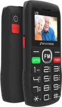 iSwiss Senior Mobiele Telefoon 4G met 2Mega Camera, SOS-Functie en Grote Knoppen - Zwart | Hoge Volume Telefoon voor GSM's met Facebook, Moonchat en Draadloze FM - Inclusief Games, Bluetooth en 3D Stereogeluid Speaker