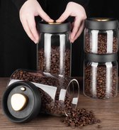 vacuum pot - 1200 ML - luchtdichte voorraadpot - luchtdichte voorraadbussen – koffiepot - koffiepot glas – koffieblik – koffieblikbewaarblik – bewaarblik – coffeevac - glazen pot - glazen voorraadpot - weckpot - voorraadpotten glas met deksel