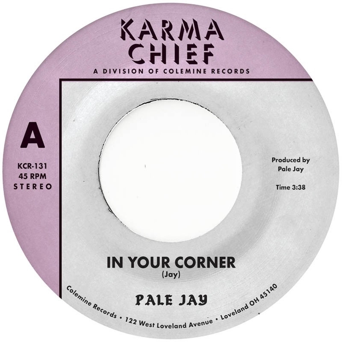 Pale Jay - In Your Corner (7" Single) (Coloured Vinyl)