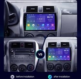 Radio Android 9 ", lecteur multimédia, 2 Din, Enceintes DVD, pour Toyota Corolla E140/150 2007 2008 2009 2010 2011 2012 2013