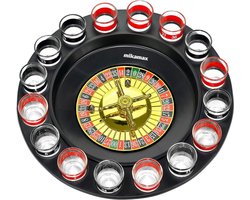 MikaMax Drinking Roulette Drankspel – Drankspel - Roulette Drinking Game - Luxe Cadeauverpakking - Incl. 16 Shotglaasjes