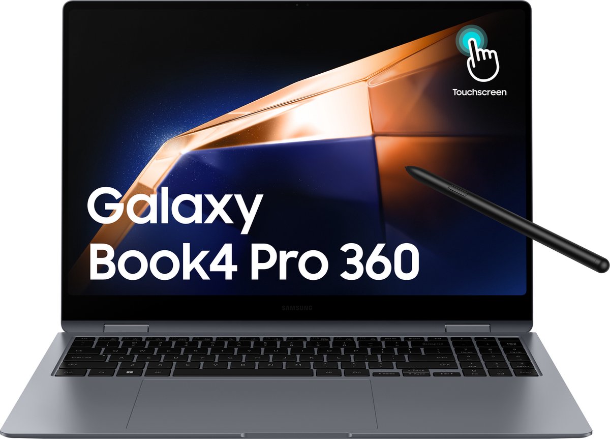 SAMSUNG Galaxy Book4 Pro 360 Grijs - 16 inch - Intel Core Ultra 7 - 16 GB - 1 TB