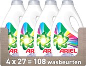 Ariel Vloeibaar Wasmiddel - Kleur - 4 x 27 Wasbeurten - Voordeelverpakking