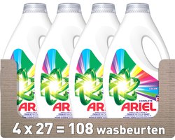 Ariel Vloeibaar Wasmiddel - Kleur - 4 x 27 Wasbeurten - Voordeelverpakking