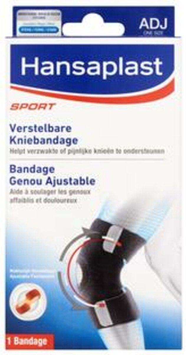 2x Hansaplast Sport Verstelbare Neopreen Kniebandage - Hansaplast