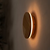 Tavellio Lou Wandlamp – Oplaadbaar – Hout – 100 branduren – Ø16