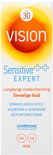Vision Sensitive Expert zonnebrandcrème SPF 30. Voor de gevoelige huid. Langdurige bescherming, dermatologisch getest, kalmerend & verzorgend. Zeer waterbestendig.