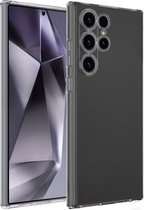 Hoesje Geschikt voor Samsung S24 Ultra Hoesje Siliconen Case Hoes - Hoes Geschikt voor Samsung Galaxy S24 Ultra Hoes Cover Case - Transparant.