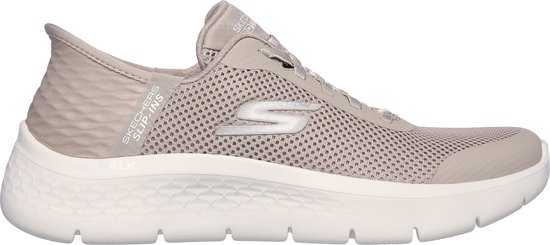 Skechers Go Walk Flex - Grand Entry Dames Instappers - Taupe - Maat 37