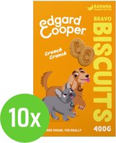Edgard & Cooper Biscuit Banana 400 gr - hondensnack - 10 verpakkingen