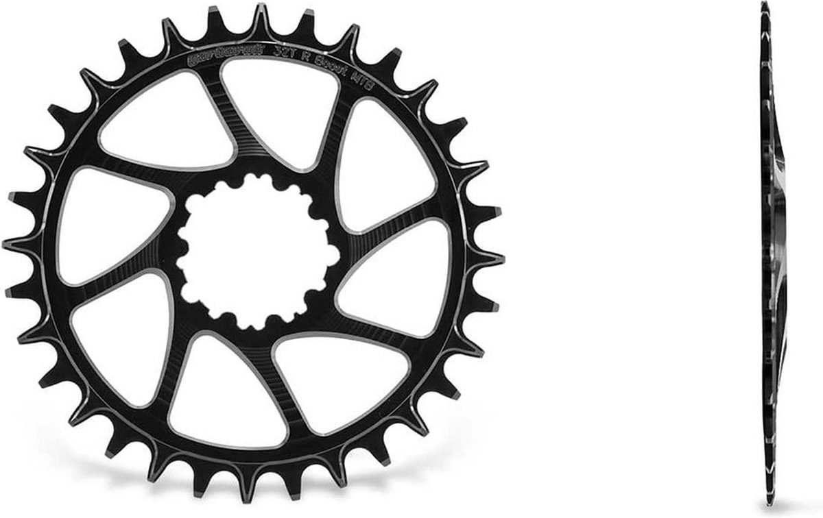 Garbaruk Sram Gxp/dub Boost Kettingblad Zilver 36t