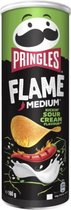 9x Pringles Chips Flame Kicking Sour Cream 160 gr