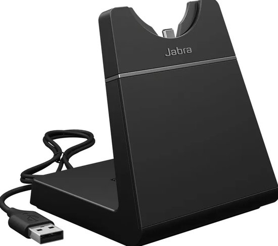 Jabra Evolve2 75 draadloze PC headset met 8-microfoontechnologie - dual-foam stereo headphone met instelbare ruisonderdrukking, USB-C Bluetooth-adapter en UC-compatibiliteit - zwart
