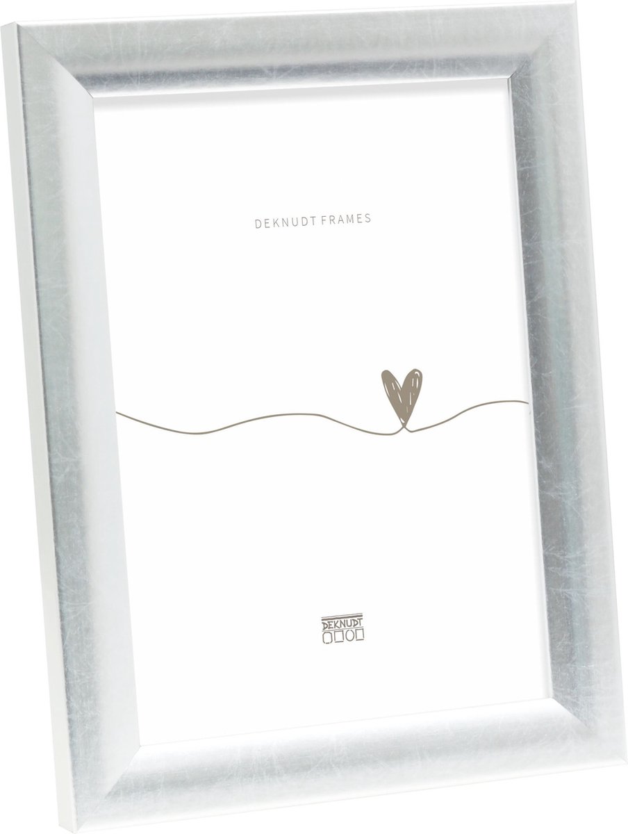 Deknudt Frames fotolijst S54SD2 - zilverkleur - hout - 18x24 cm