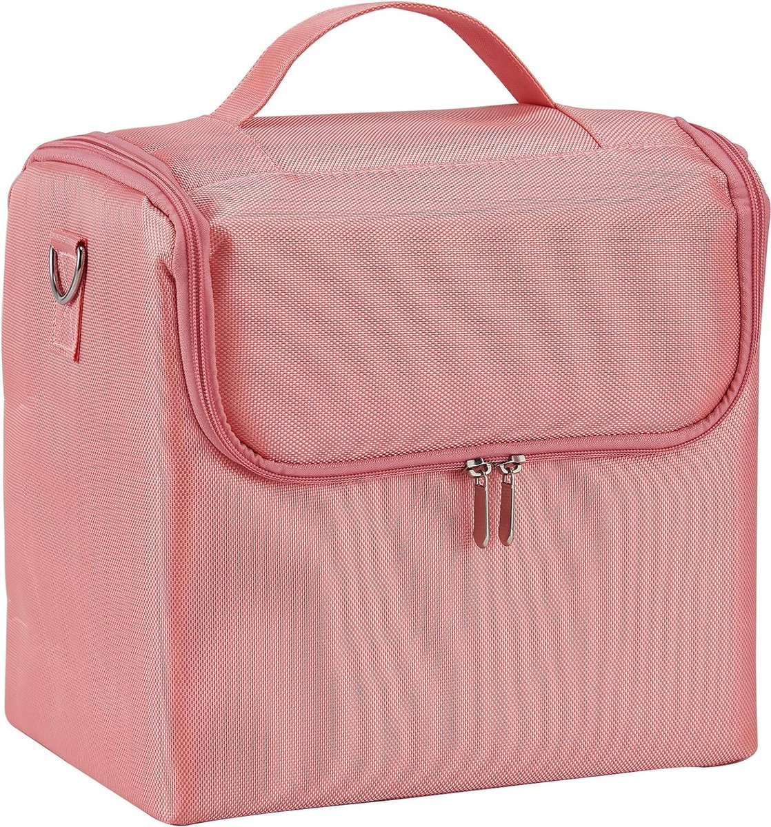 Grote make-up tas Cosmetische tas Vanity Case Cosmetische tas Make-up tas Draagbare schoonheidstas, roze