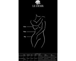 Visnet en Kant Bodystocking - Één Maat