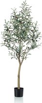 Kunst Olijfboom - Olea Europaea - Olijfboom - 90 cm - Onderhoudsvrij - Duurzaam